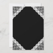 Invitation Mariage de main de dentelle blanche (Dos)