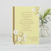Invitation Mariage de marguerite (Debout devant)