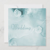 Invitation Mariage de Mariage Turquoise classique (Devant)