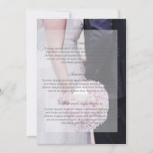 Invitation Mariage de mariée et de chambre (Devant)