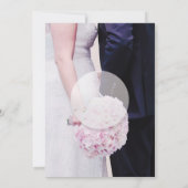 Invitation Mariage de mariée et de chambre (Dos)