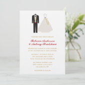 Invitation Mariage de mariée et de mariée (Debout devant)