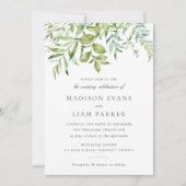 Invitation Mariage de marine Feuille de la marine  (Devant)