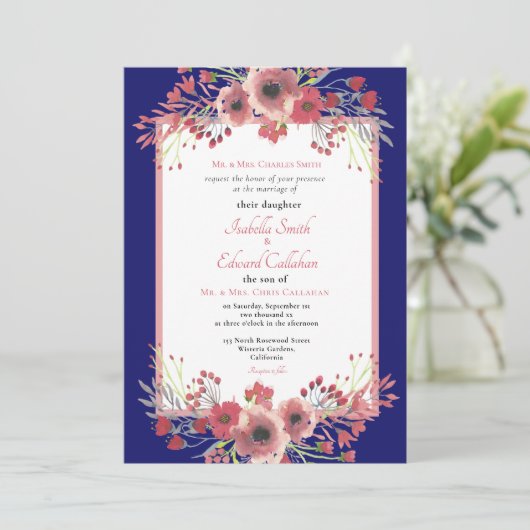 Invitation Mariage de marine Invi (Debout devant)