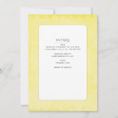 Invitation Mariage de masse nuptiale catholique citron (Dos)