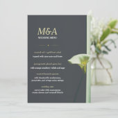 Invitation Mariage de menu (Debout devant)