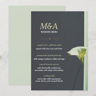 Invitation Mariage de menu