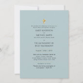 Invitation Mariage de messe nuptiale catholique de Sage (Devant)