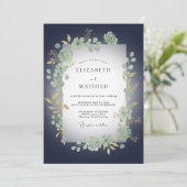 Invitation Mariage de minuit au eucalyptus (Debout devant)