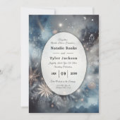 Invitation Mariage de minuit d'hiver céleste (Devant)