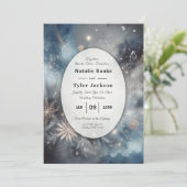 Invitation Mariage de minuit d'hiver céleste (Debout devant)