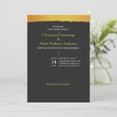Invitation Mariage de Minuit en Or (Debout devant)