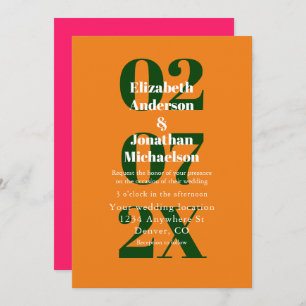 Invitation Mariage de mixage et de correspondance minimaliste