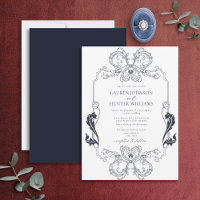 Mariage de monogramme d'art de la ligne Florale Bl