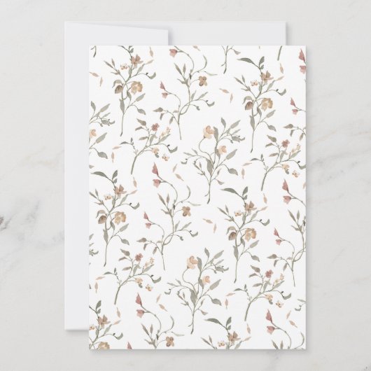 Invitation Mariage de monogramme de Boho rustique (Dos)