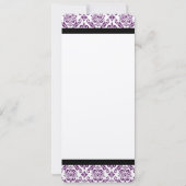 Invitation Mariage de monogramme de la marine (Dos)