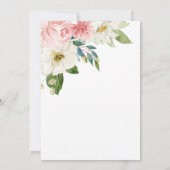 Invitation Mariage de monogramme de la marine Rose et de la c (Dos)