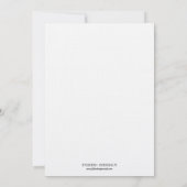 Invitation mariage de monogramme de parchemin victorien noir  (Dos)