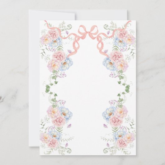 Invitation Mariage de monogramme Fleur sauvage Whmiste Crest (Dos)