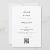 Invitation Mariage de monogramme floral tropical (Dos)