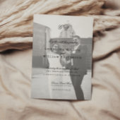 Invitation Mariage de monogramme minimaliste moderne