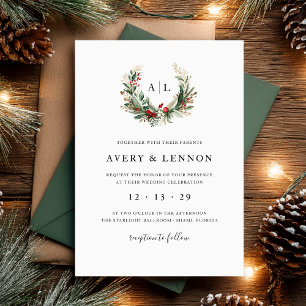 Invitation Mariage de monographie de Noël