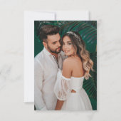 Invitation Mariage de Monstera Tropical Enregistrer la date (Dos)