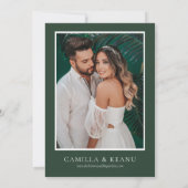 Invitation Mariage de Monstera Tropical Enregistrer la date (Dos)