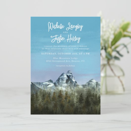 Invitation Mariage de montagne (Debout devant)