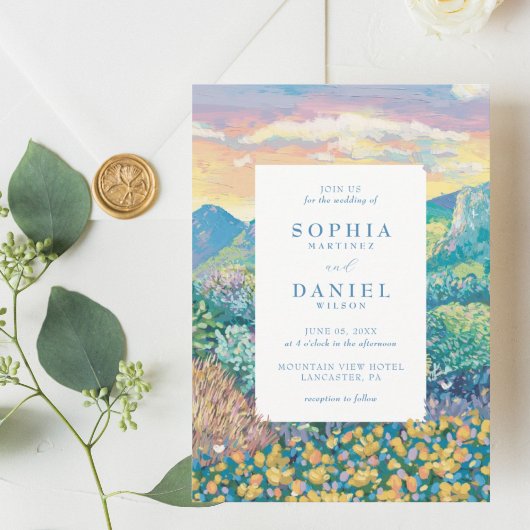 Invitation Mariage de montagne