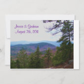 Invitation mariage de montagne blanc (Devant)