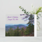 Invitation mariage de montagne blanc (Debout devant)