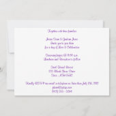 Invitation mariage de montagne blanc (Dos)