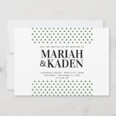 Invitation Mariage de montagne du triangle de l'arbre | (Devant)