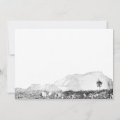 Invitation Mariage de montagne rustique (Dos)