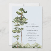 Invitation Mariage de montagne rustique (Devant)