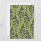 Invitation Mariage de Montagne Rustique dans les bois (Dos)