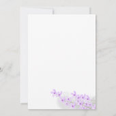 Invitation Mariage de montagne violet Lilac (Dos)