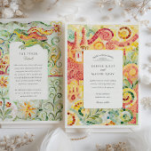 Invitation Mariage de mosaïque inspiré de Barcelone Gaudí