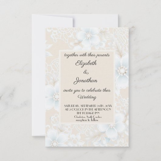 Invitation Mariage de Motif (Devant)