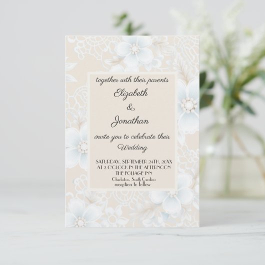 Invitation Mariage de Motif (Debout devant)
