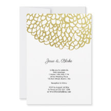 Mariage de Motif pétale dessiné à la main d'or