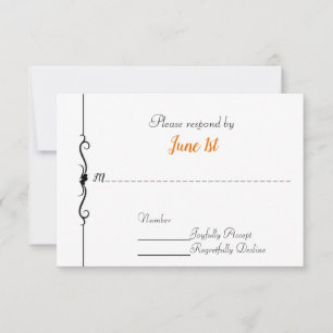 Invitation Mariage de moto et de coeur RSVP
