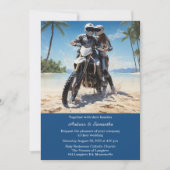 Invitation Mariage de moto personnalisé (Devant)