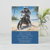 Invitation Mariage de moto personnalisé (Debout devant)