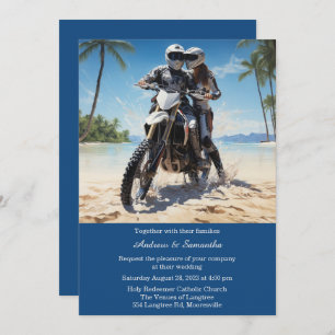 Invitation Mariage de moto personnalisé