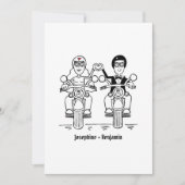 Invitation Mariage de Motocycliste (Devant)