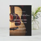 Invitation Mariage de musicien de guitare russe moderne (Debout devant)