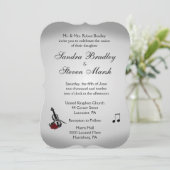 Invitation Mariage de musique violon (Debout devant)