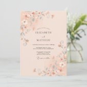 Invitation Mariage de nature tranquille pêche (Debout devant)